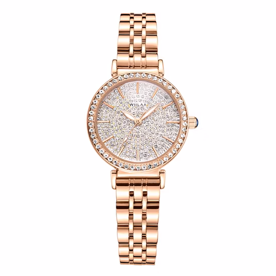 Relojes de alta calidad del diamante de la pulsera de las mujeres del reloj del cuarzo de la aleación de la venta caliente